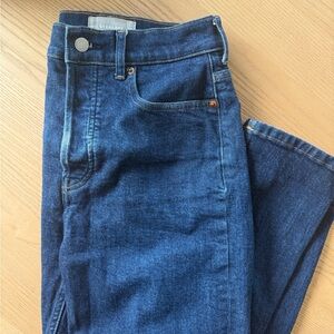 Everlane women’s Way-High Jean in Indigo Rinse Jeans